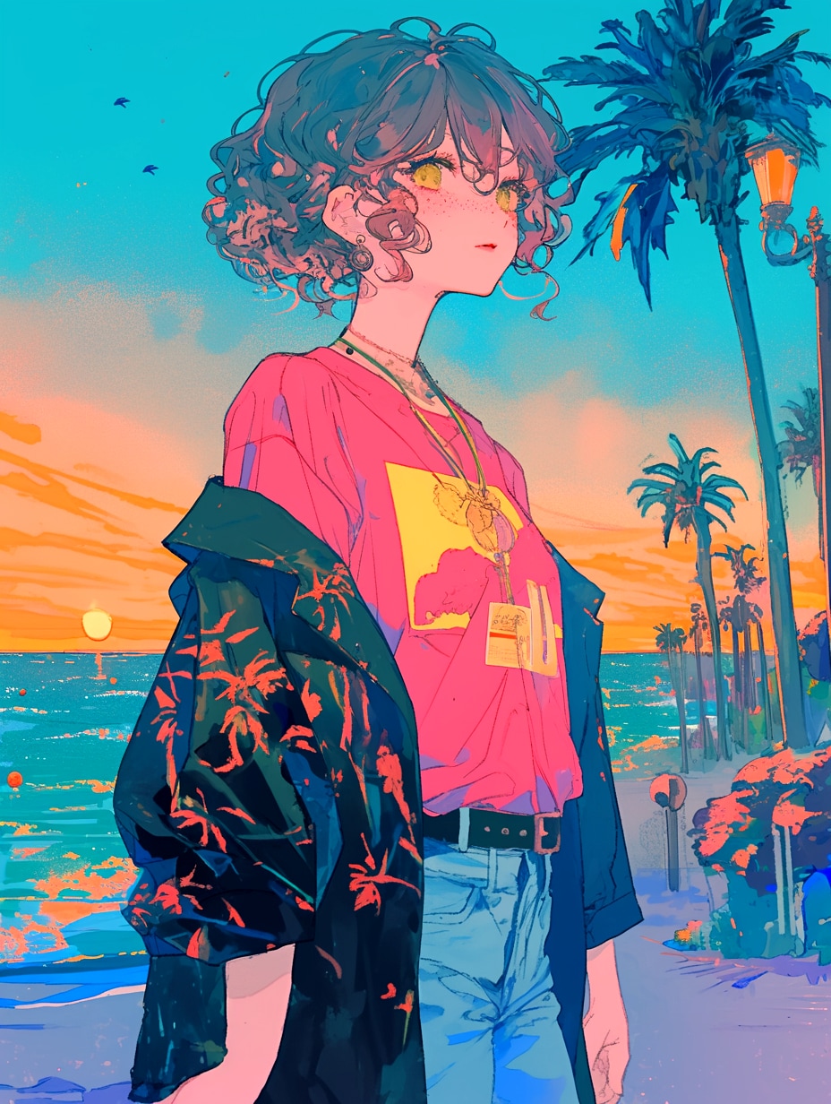 夕焼け色ノスタルジー | の人気AIイラスト・グラビア