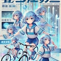 青ぽにちゃん アニメ誌風_Dalle 2枚目