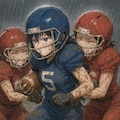 🏈泥まみれの女子アメフト 150 3枚目