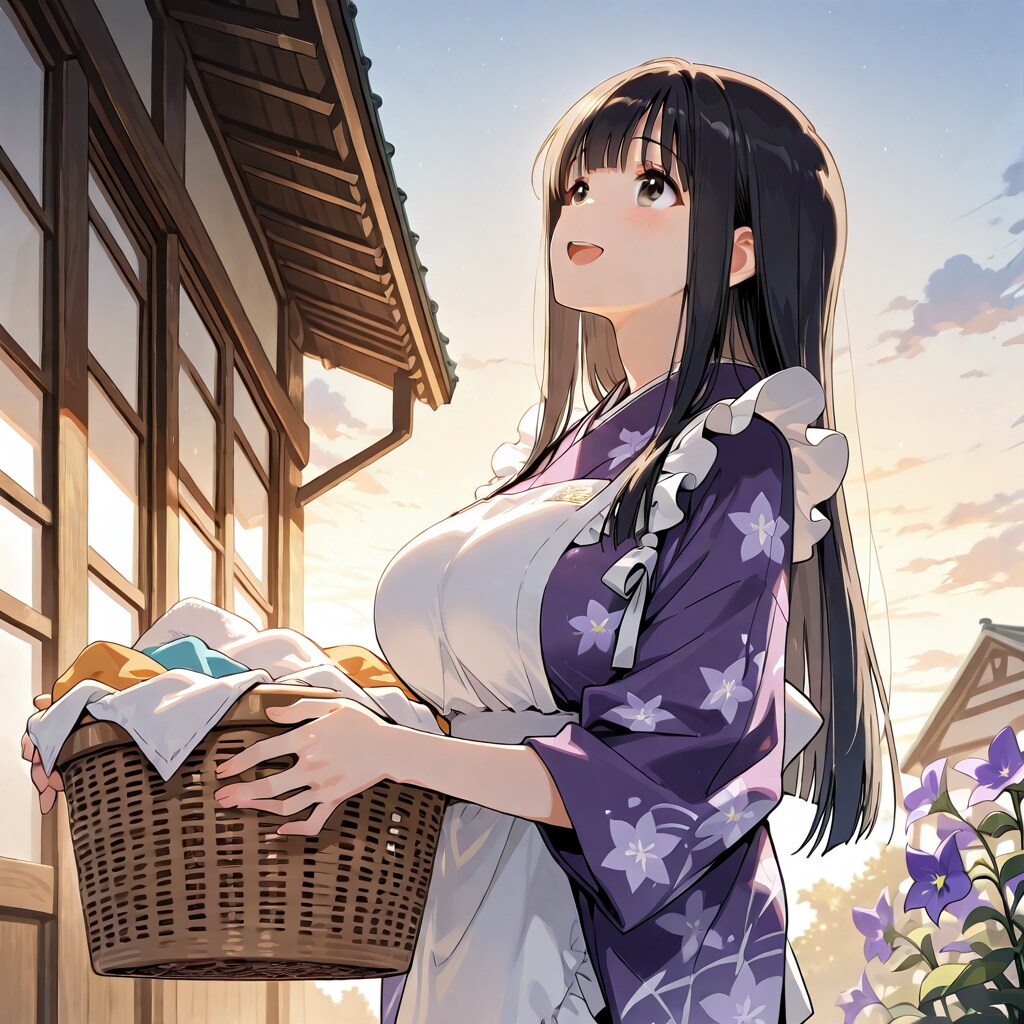 洗濯娘　桔梗ちゃん
