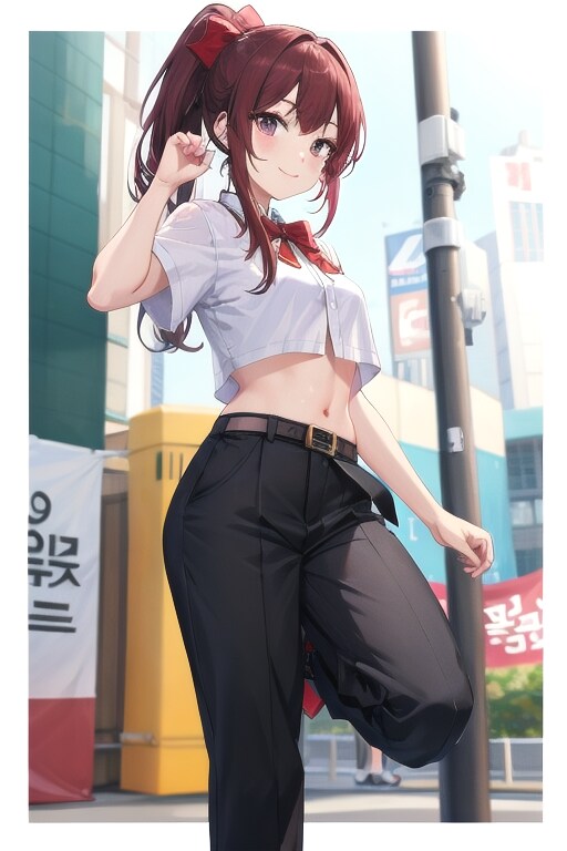 かっこかわいい韓国テコンドー美少女イ・ソア（李瑞雅）　南大門周辺でテコンドー演武！
