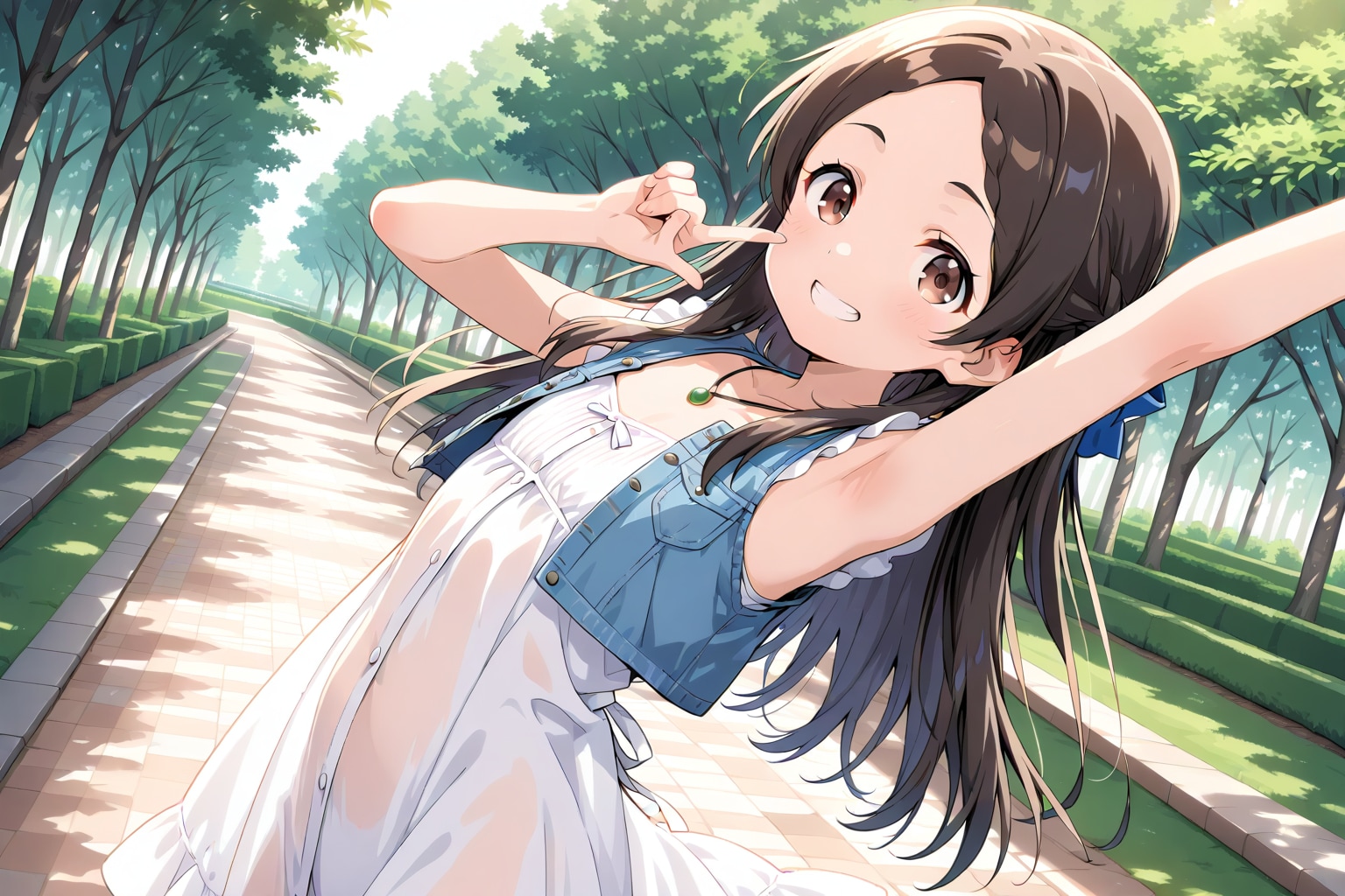 ワイルドな背を反らす子