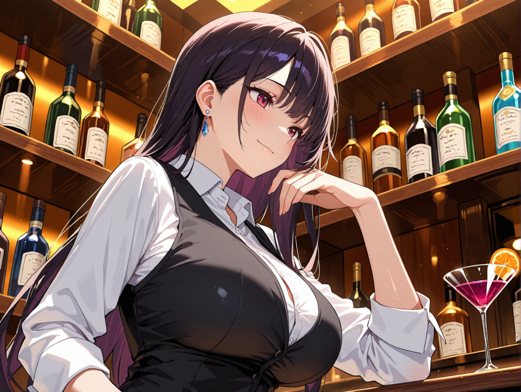 BARでバイトしている涼音さん