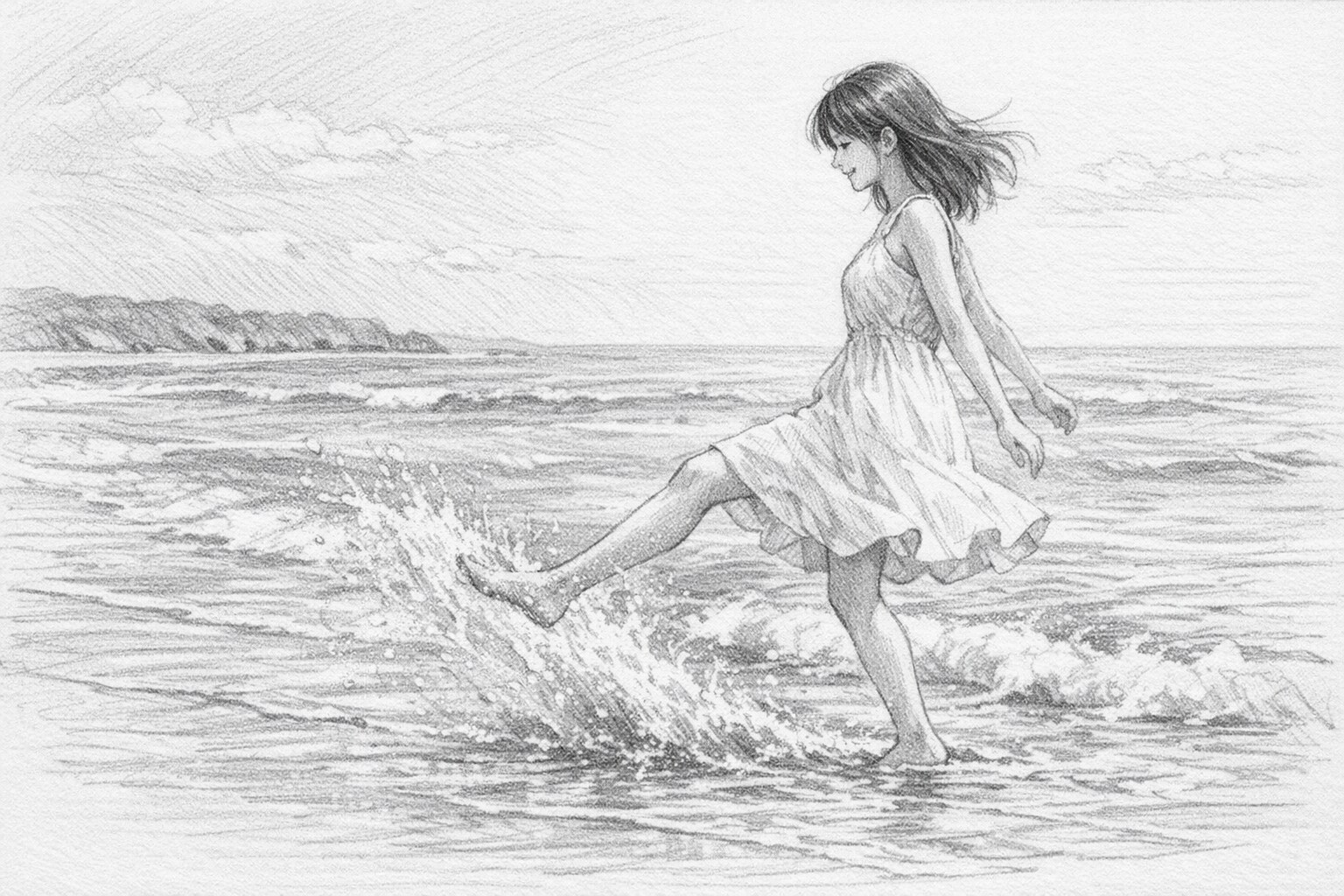 鉛筆画