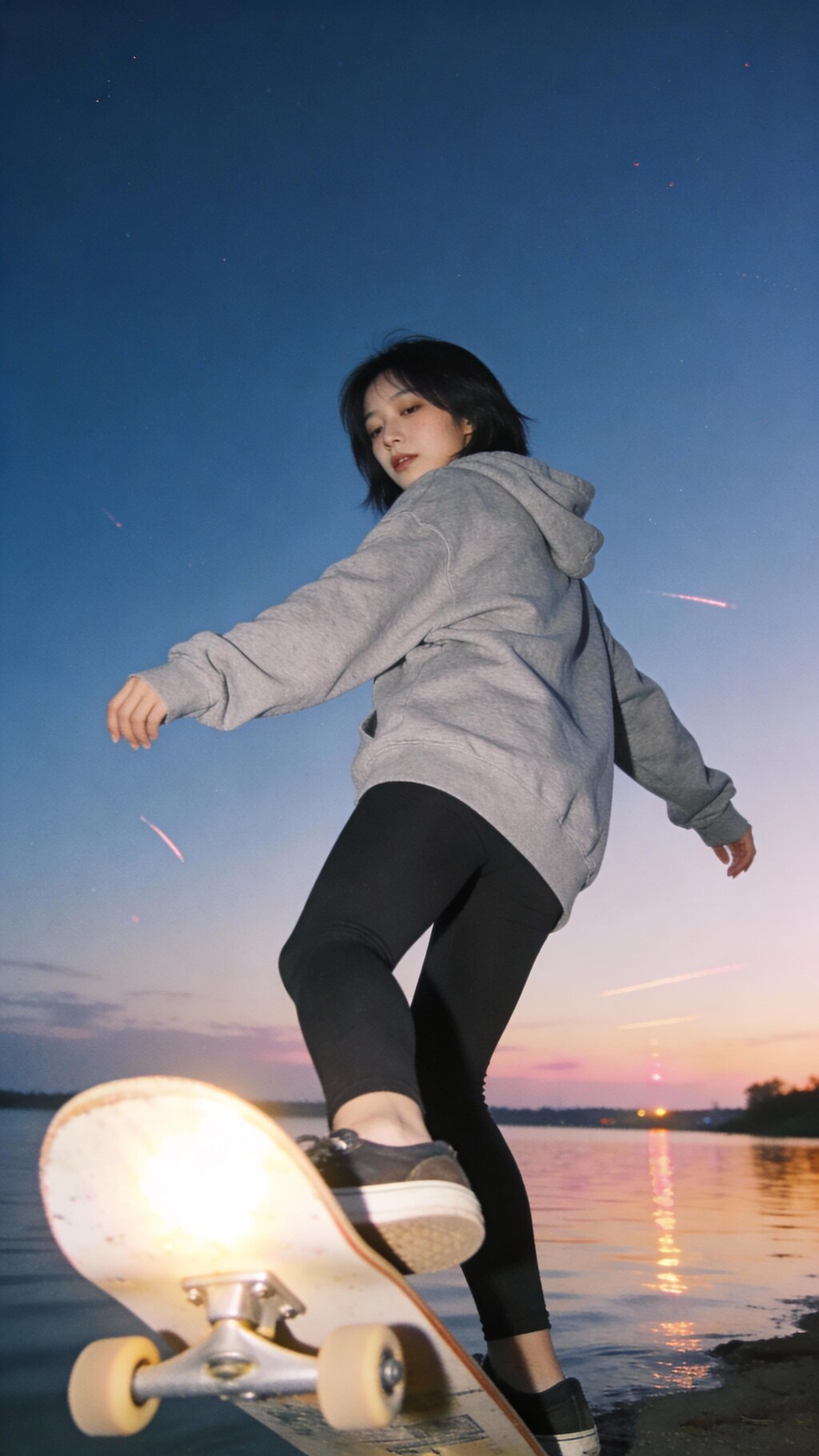 The Sunset Glider on Liquid Glass