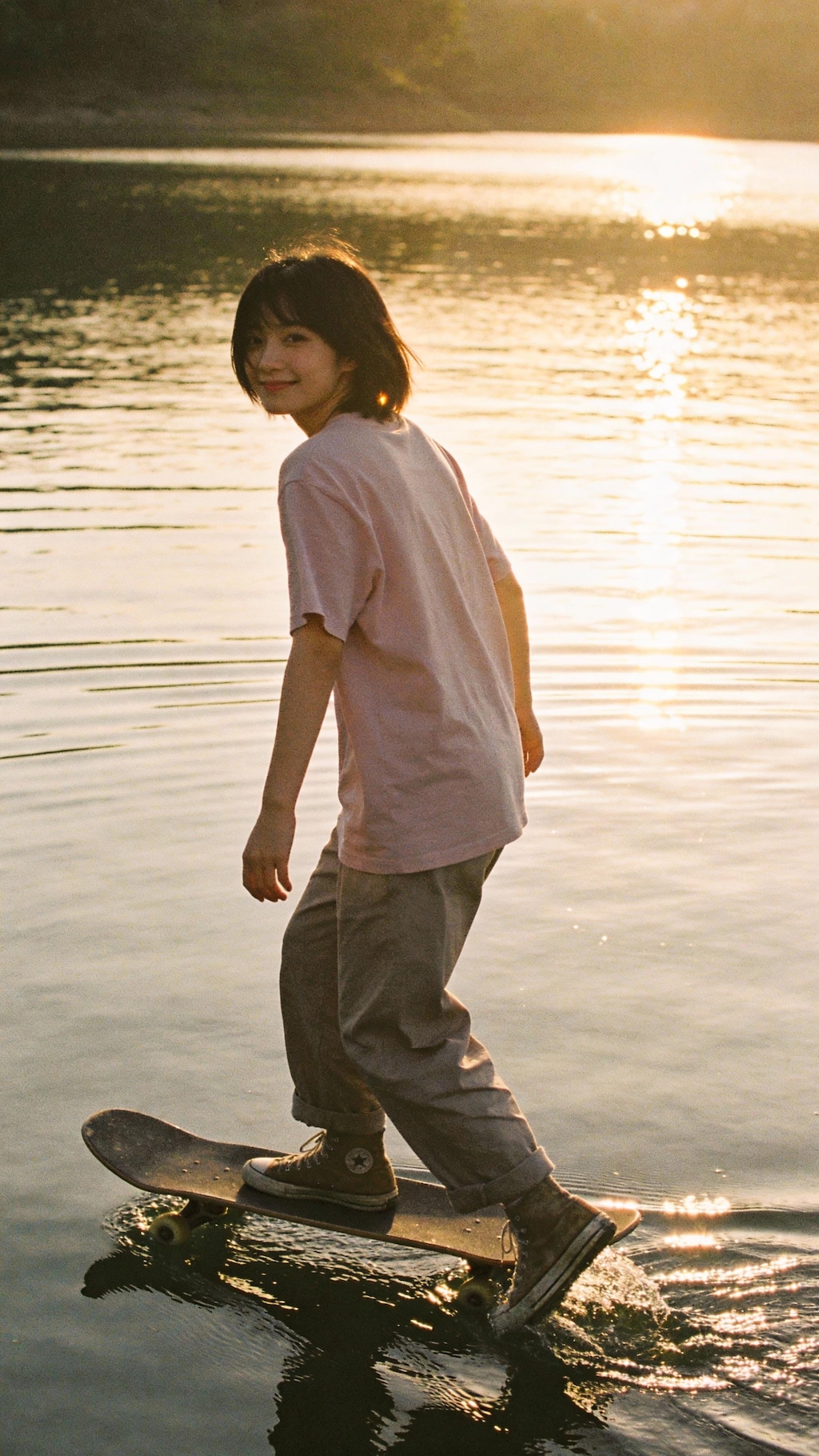 The Sunset Glider on Liquid Glass