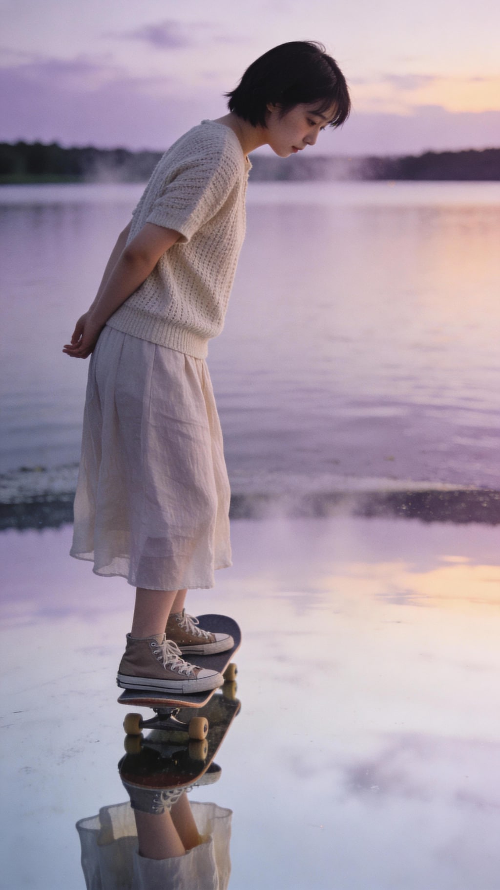 The Sunset Glider on Liquid Glass