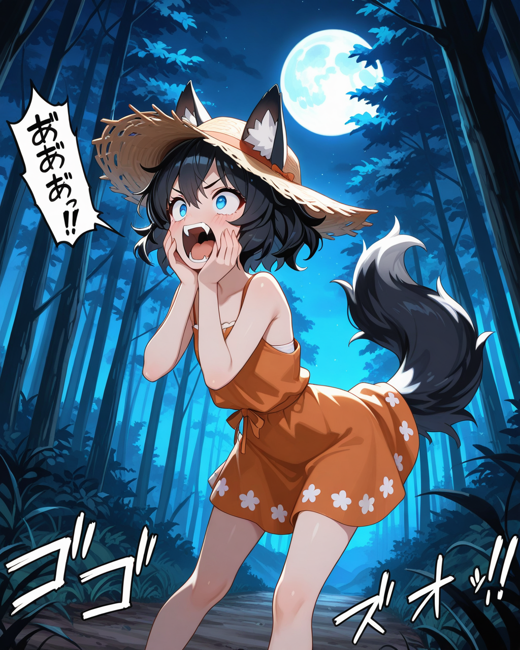 満月の日に狼になる、ふーかちゃん