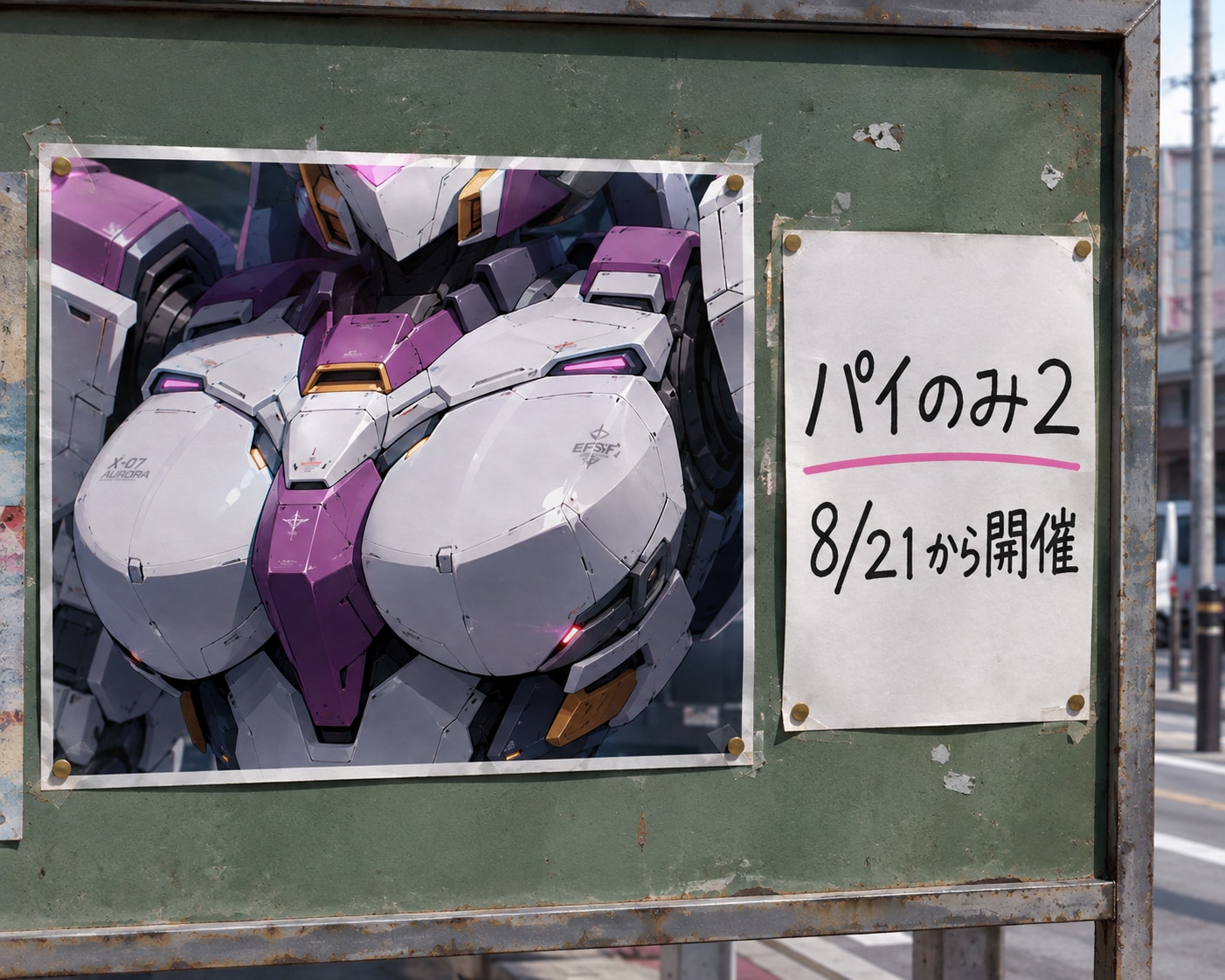 [張り紙見たよ]ロボぱいと聞いて
