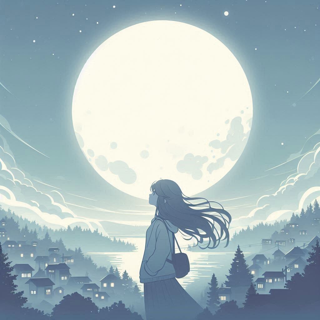 月と少女35 | の人気AIイラスト・グラビア