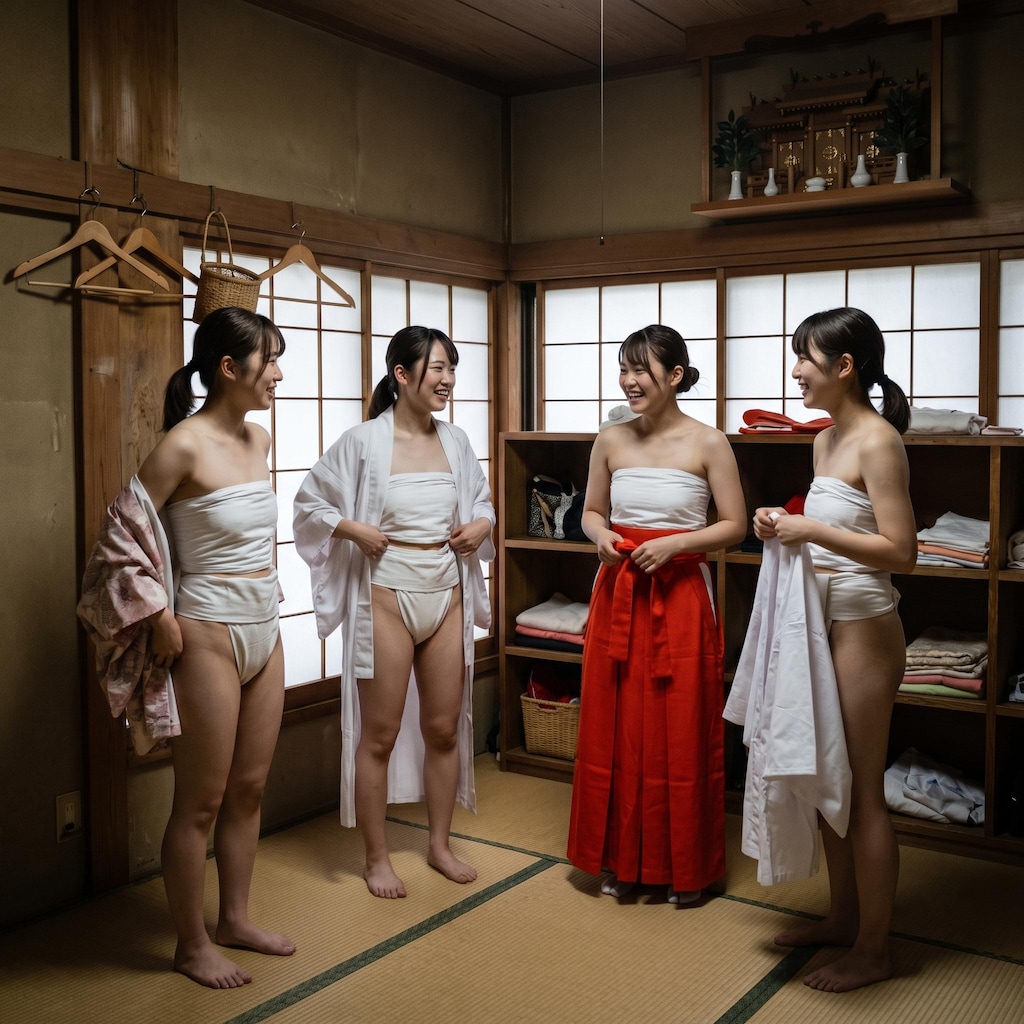 巫女さんの更衣室