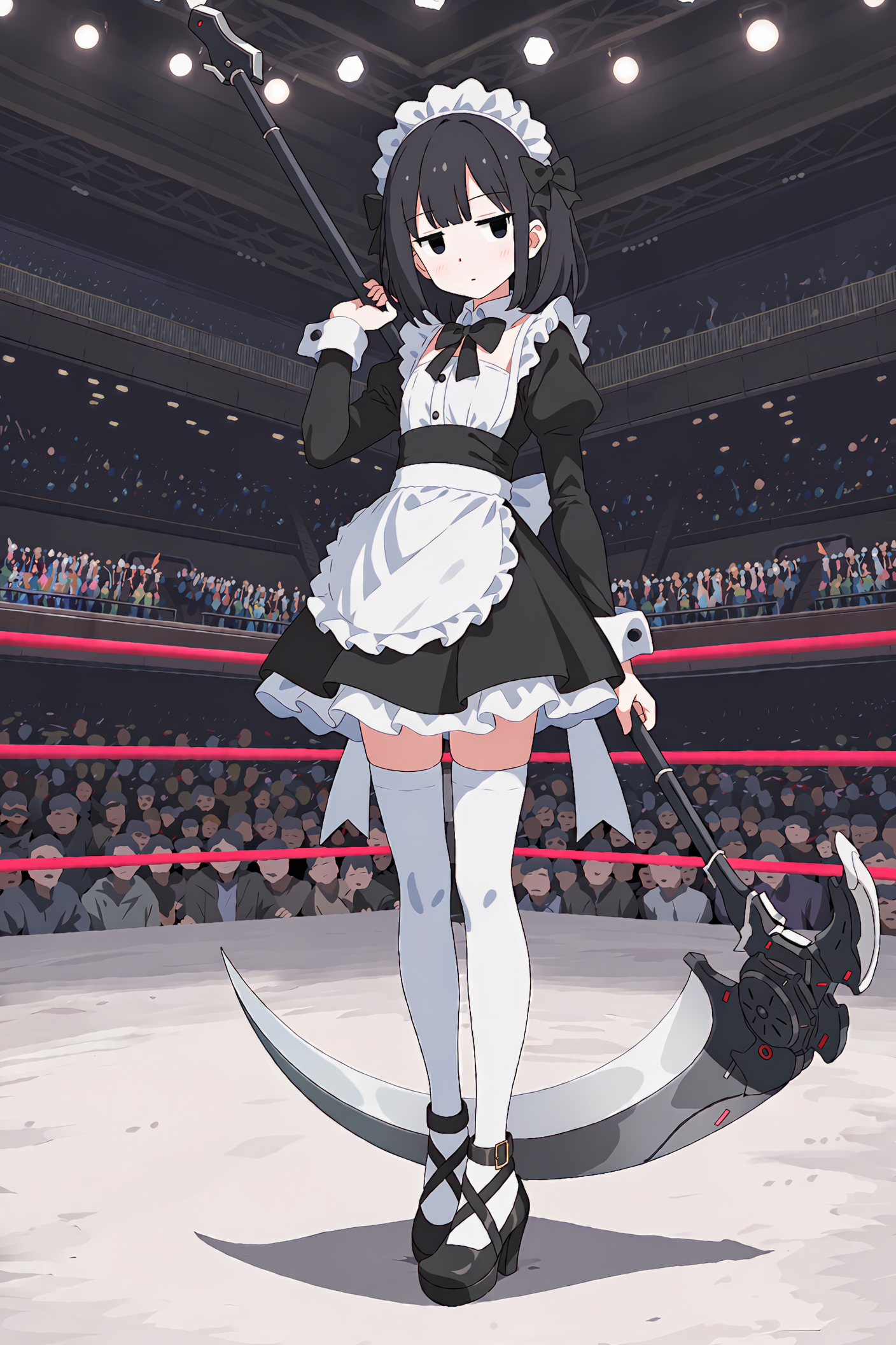 鎌持ちジト目メイドさん | の人気AIイラスト・グラビア
