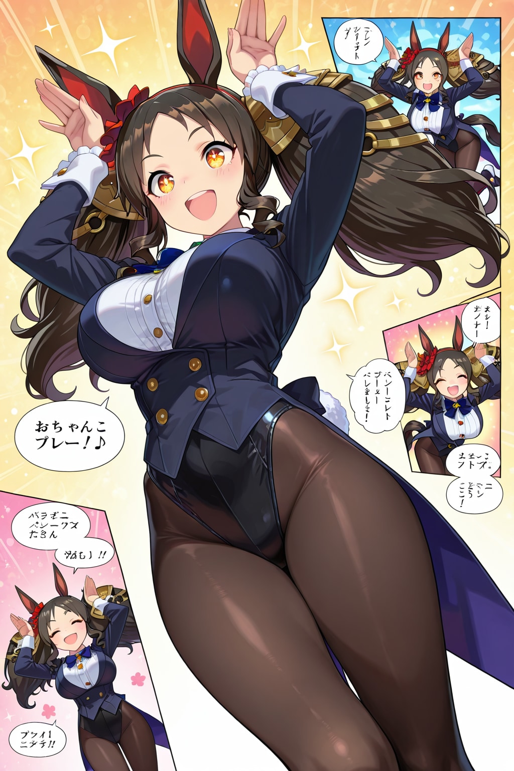 ECHIDNAでノリノリ😄💕マベちん兎と恥ずかし😖💦ロブロイちゃん兎♪