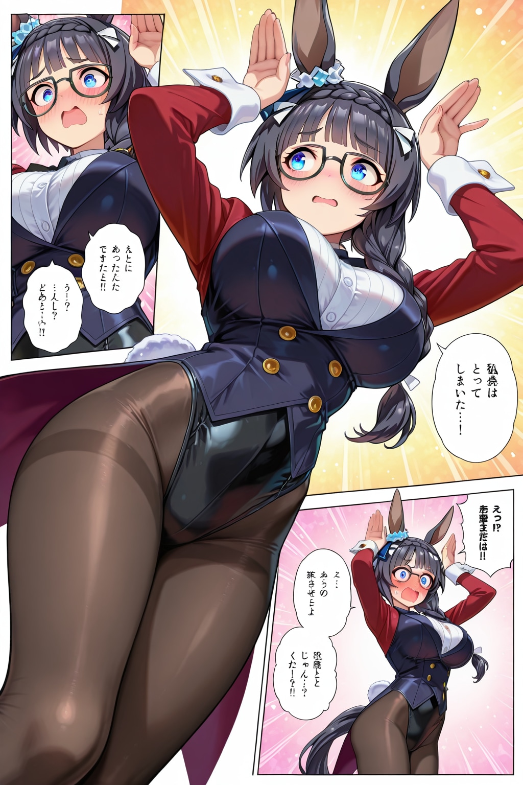 ECHIDNAでノリノリ😄💕マベちん兎と恥ずかし😖💦ロブロイちゃん兎♪