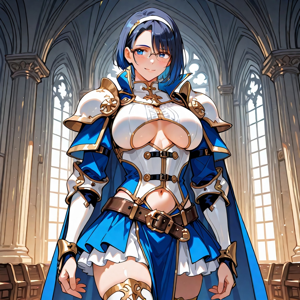 王子と青髪の騎士（男女二人組生成の試作中）