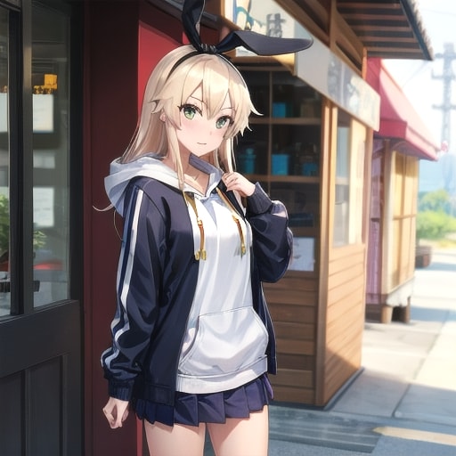 私服島風 | の人気AIイラスト・グラビア