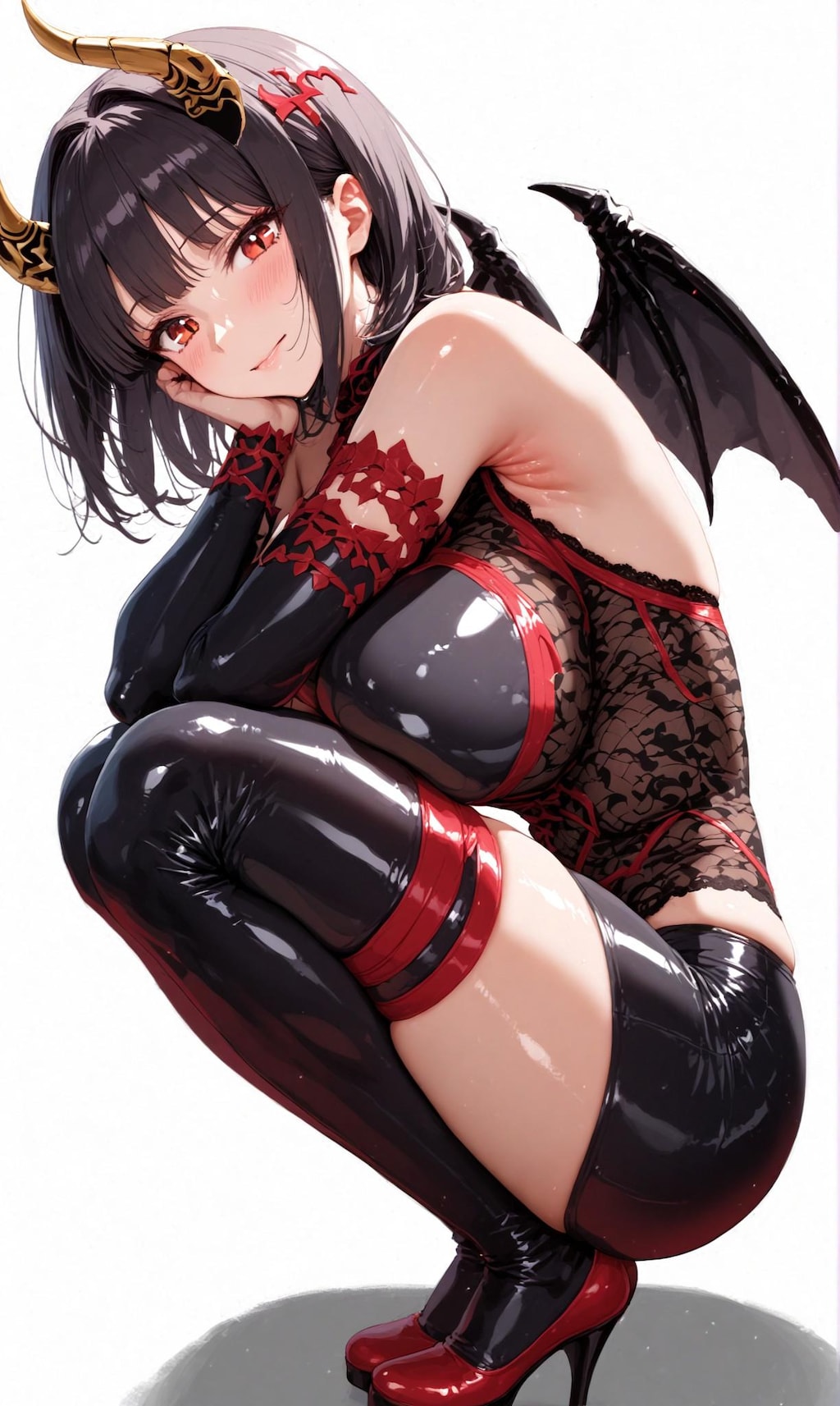 サキュバスガール・黒髪ボブ4