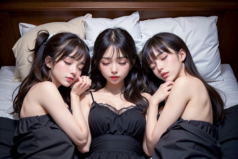 ３人でおやすみ