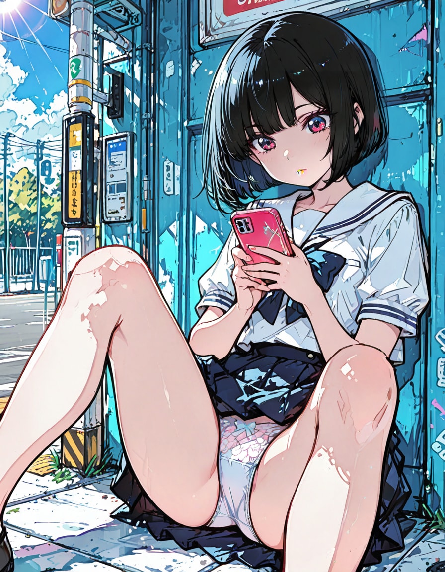 スマホに夢中になり過ぎて♡　①
