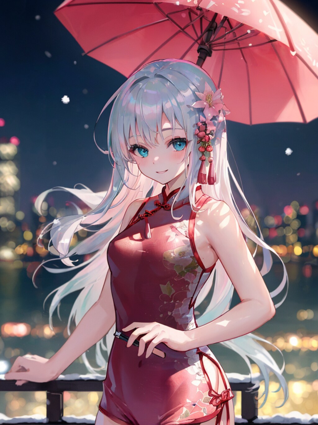 チャイナ服風水着です。可愛くてセクシーです。