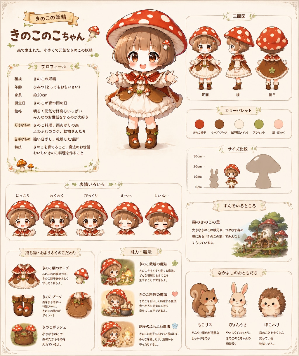 きのこの妖精きのこのこちゃん