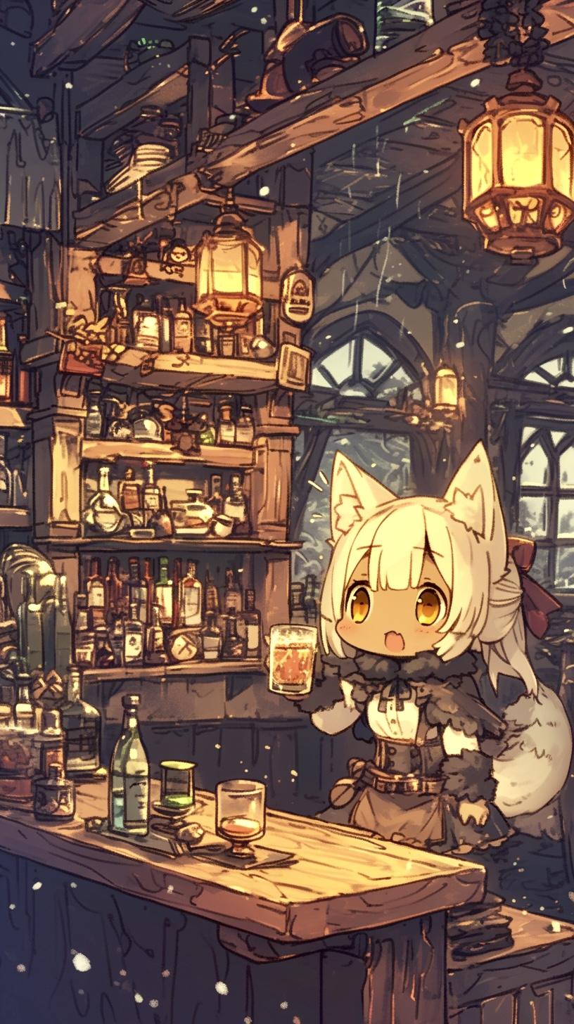けもみみ✖︎バーテンダー②🐾 | の人気AIイラスト・グラビア