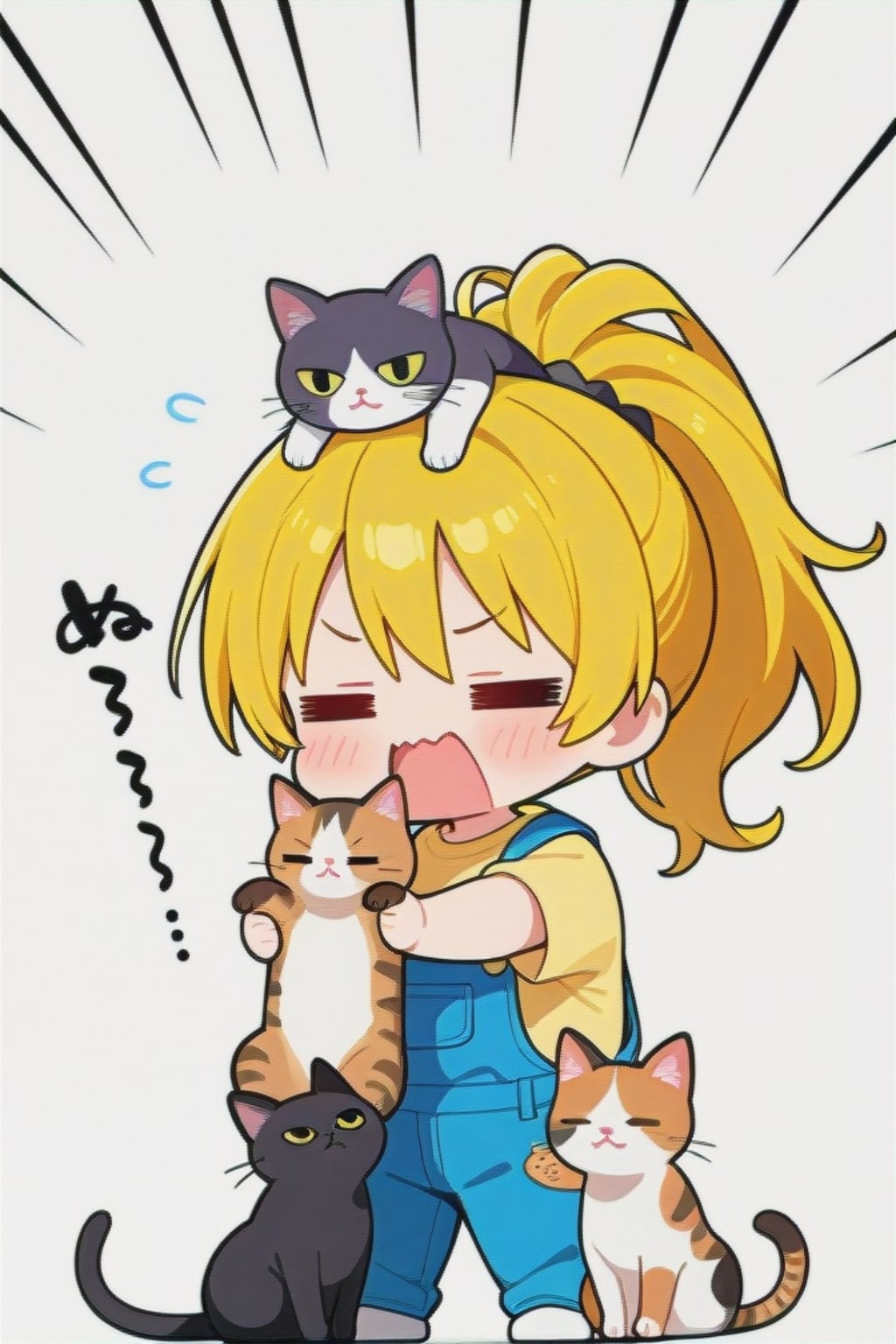 猫と金髪ちゃん