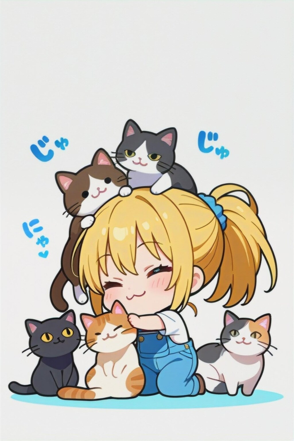 猫と金髪ちゃん