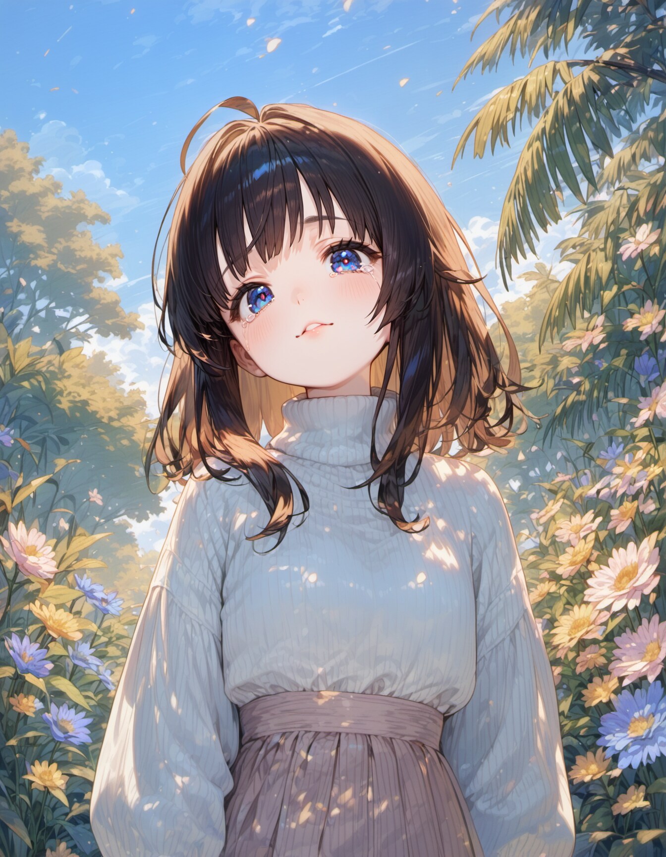 sad smile | の人気AIイラスト・グラビア