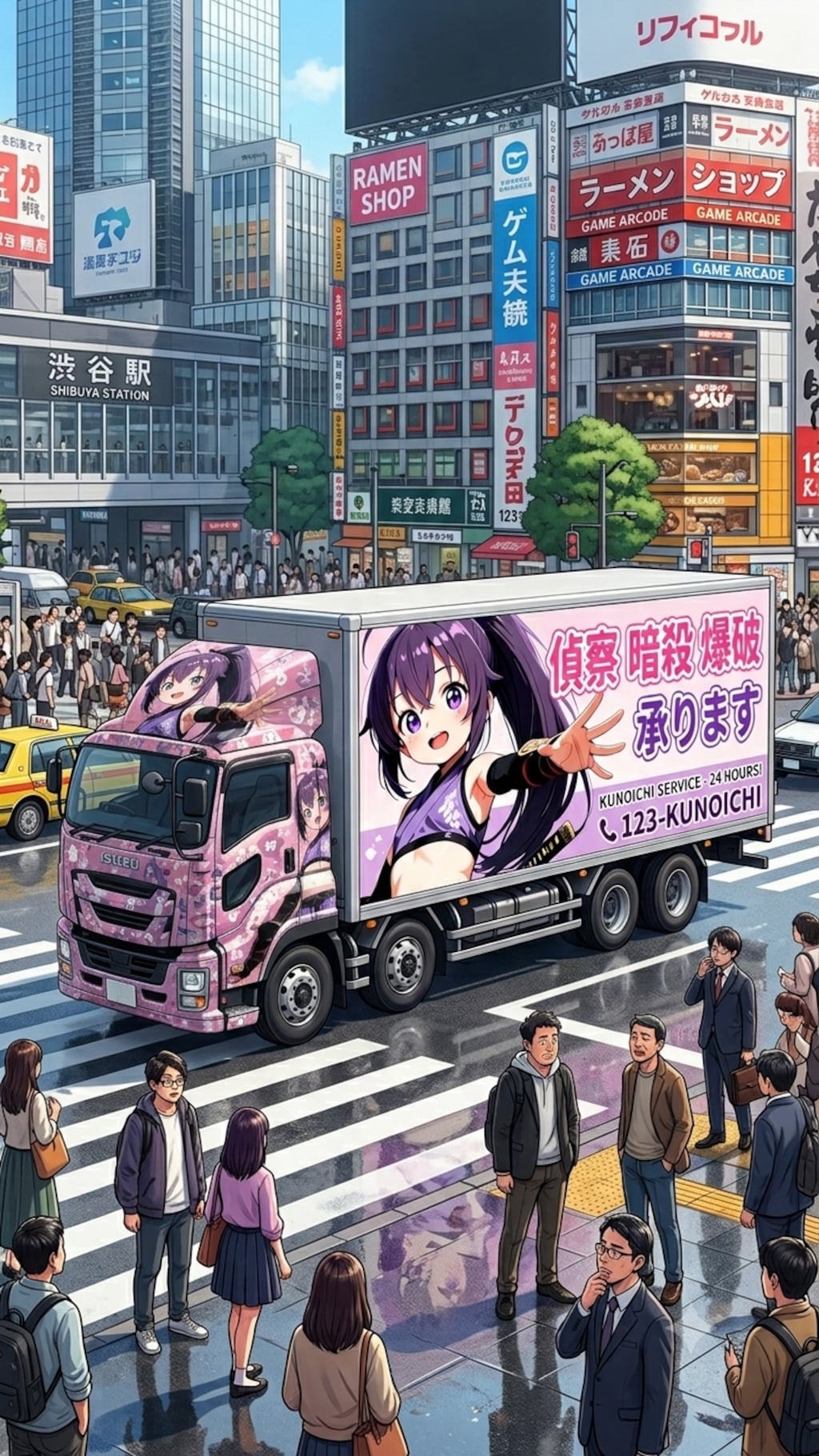 忍ばないアドトラック