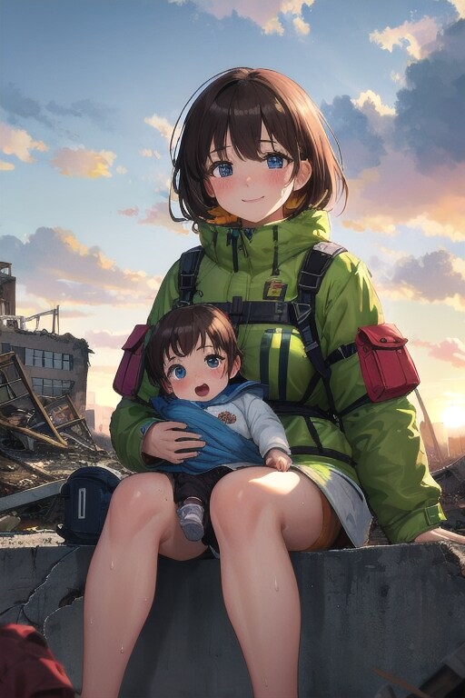 終末家族 | の人気AIイラスト・グラビア