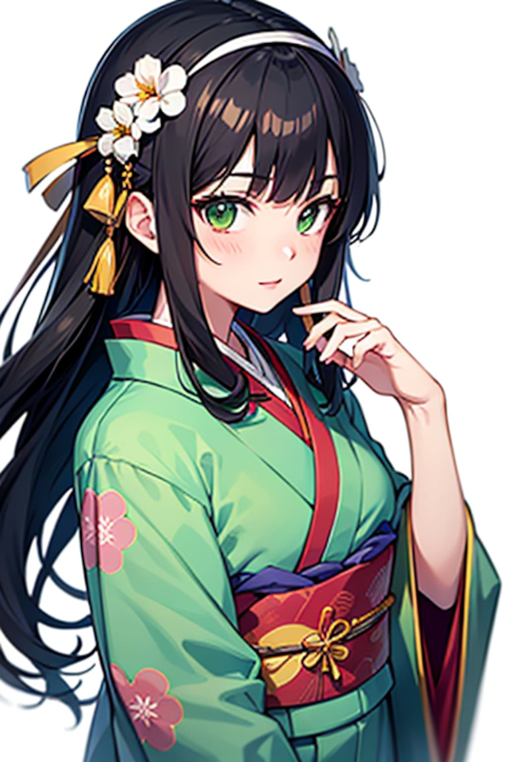 着物、黒髪、美人