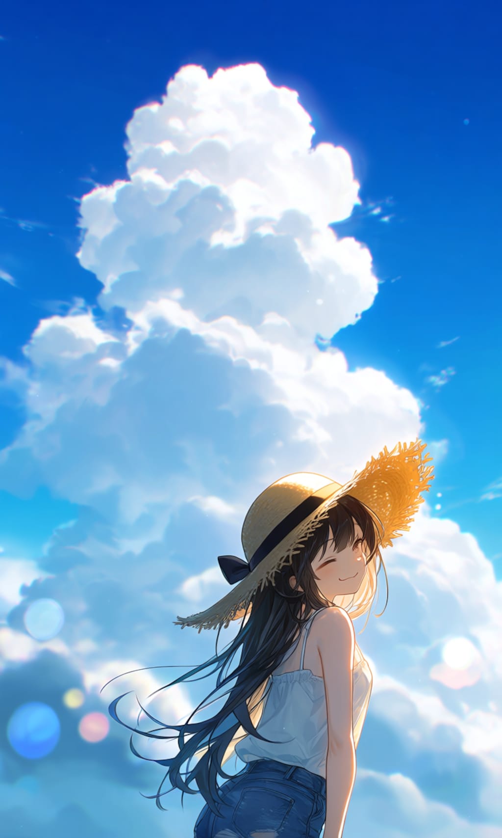 青空。