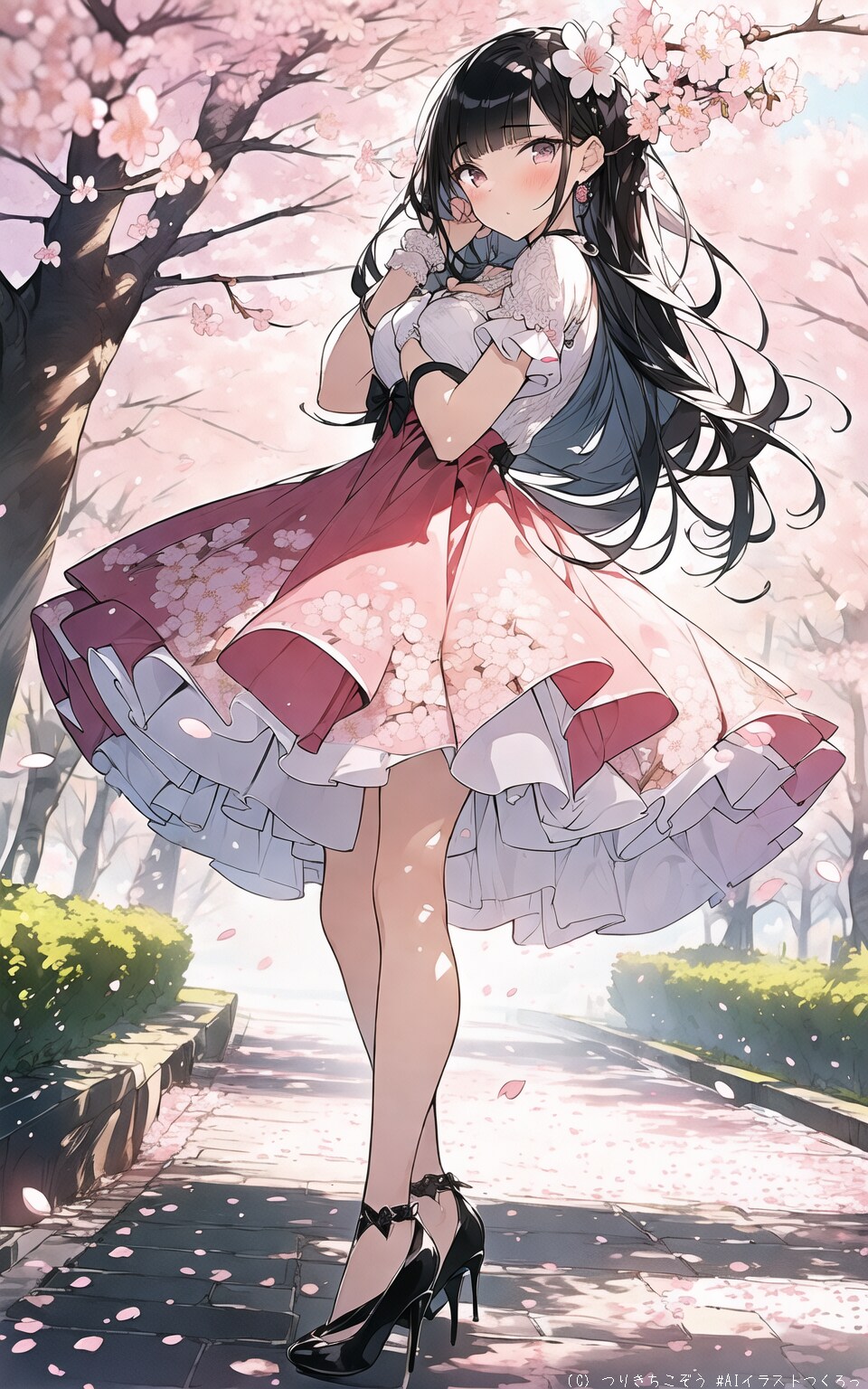 桜舞う