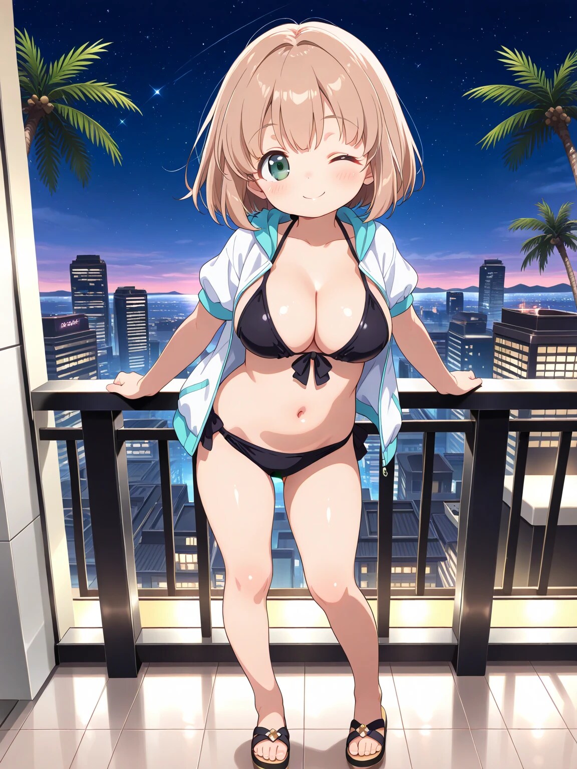 こはるちゃんと南の夜景！