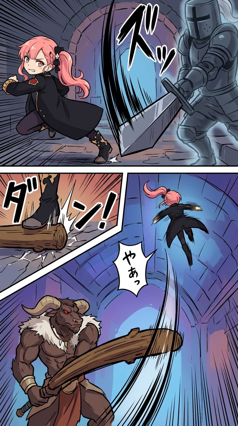 最強剣士配信中3話機転一閃！ダンジョン脱出！ | の人気AIイラスト・グラビア