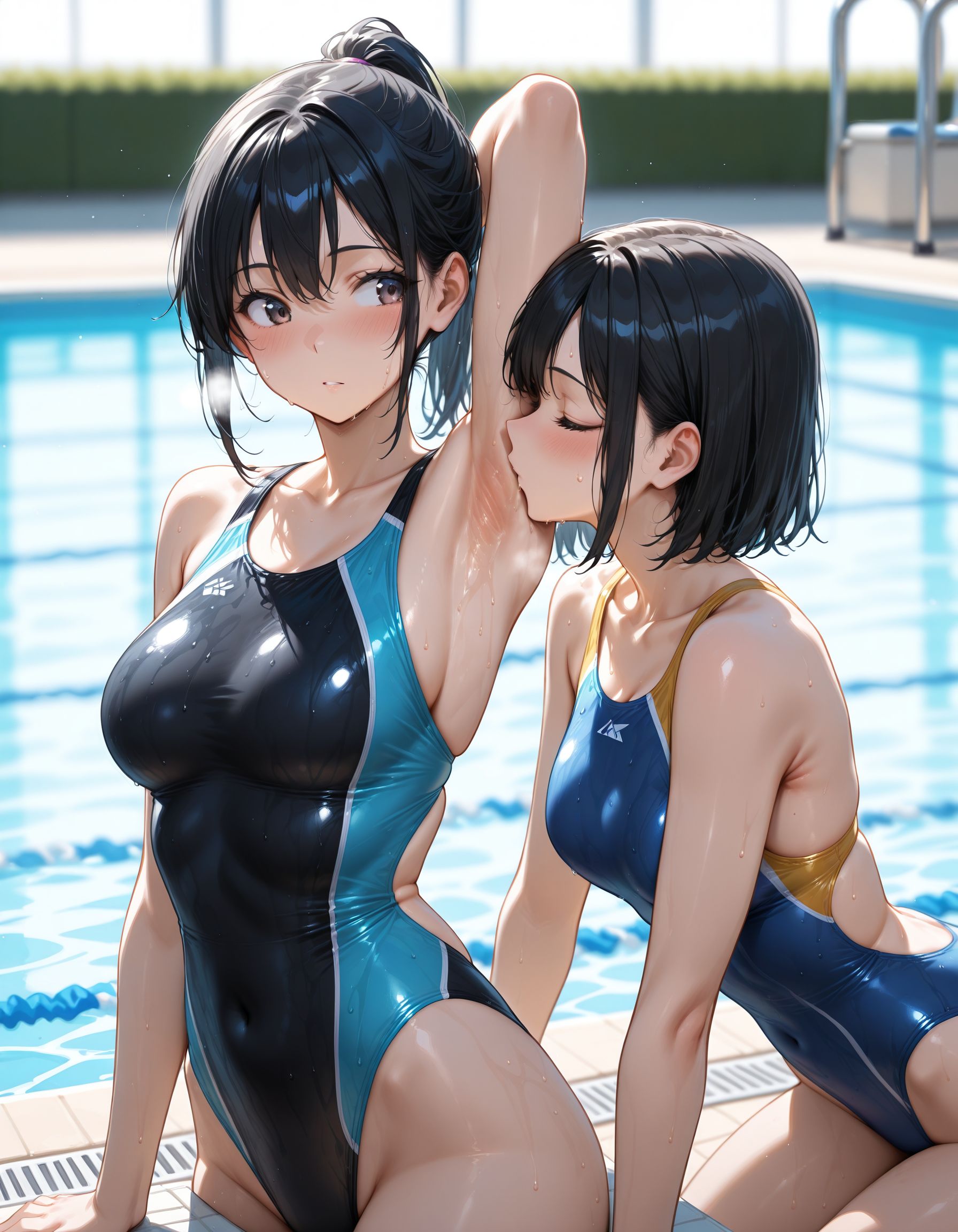 [女の子同士で…] わっきーをくんくん…