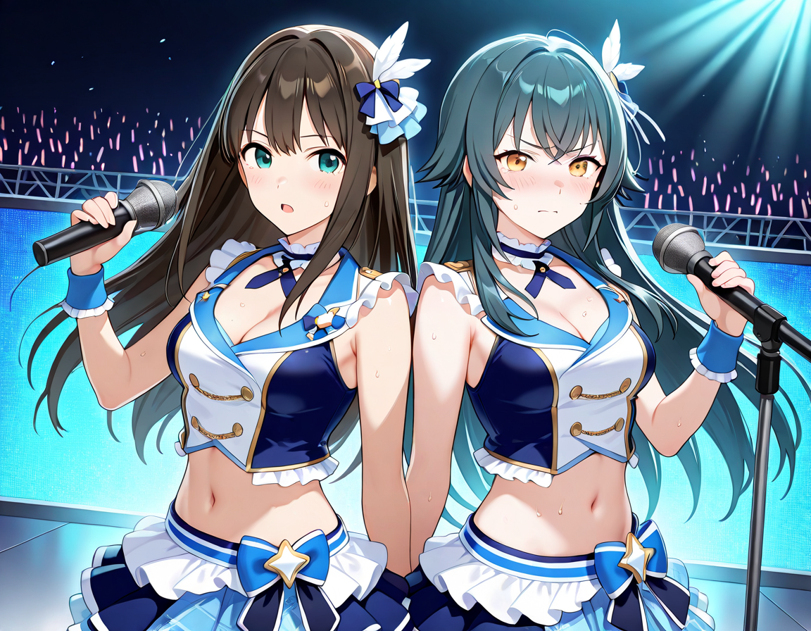 蒼の系譜・アイドルマスター　渋谷凛＆月村手毬 | の人気AIイラスト・グラビア
