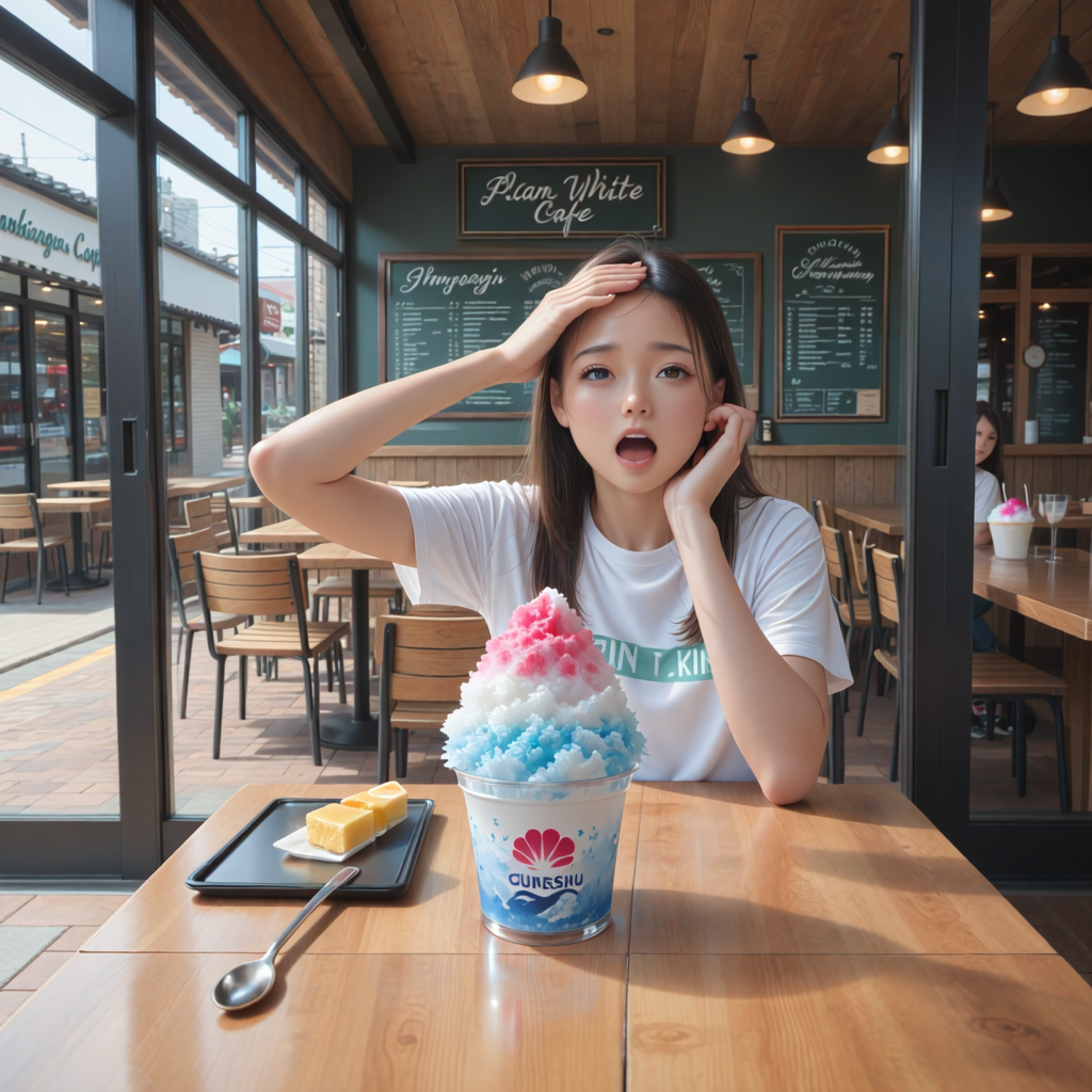 かき氷屋にて②