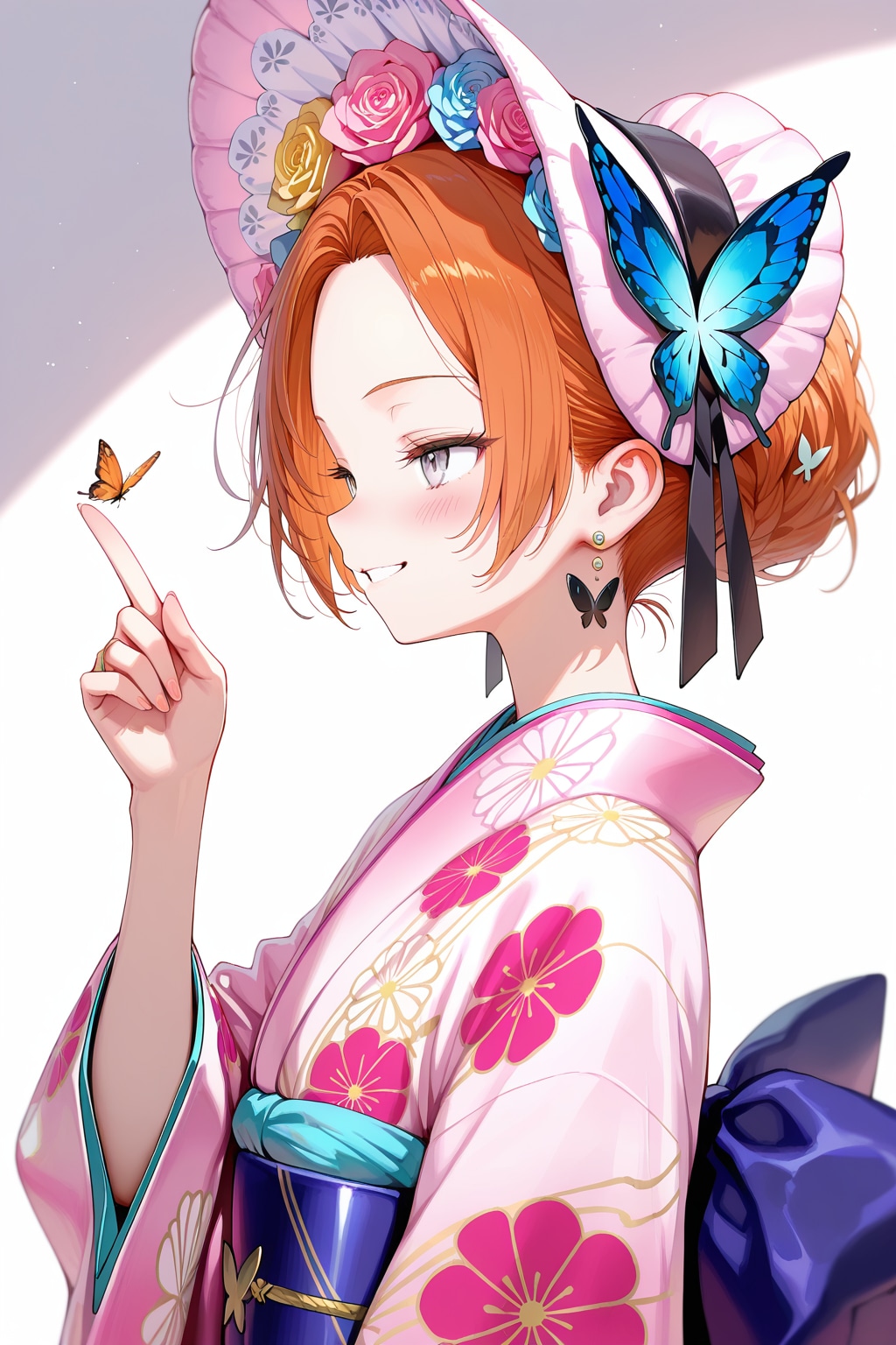 着物は簪よりもボンネット② | の人気AIイラスト・グラビア