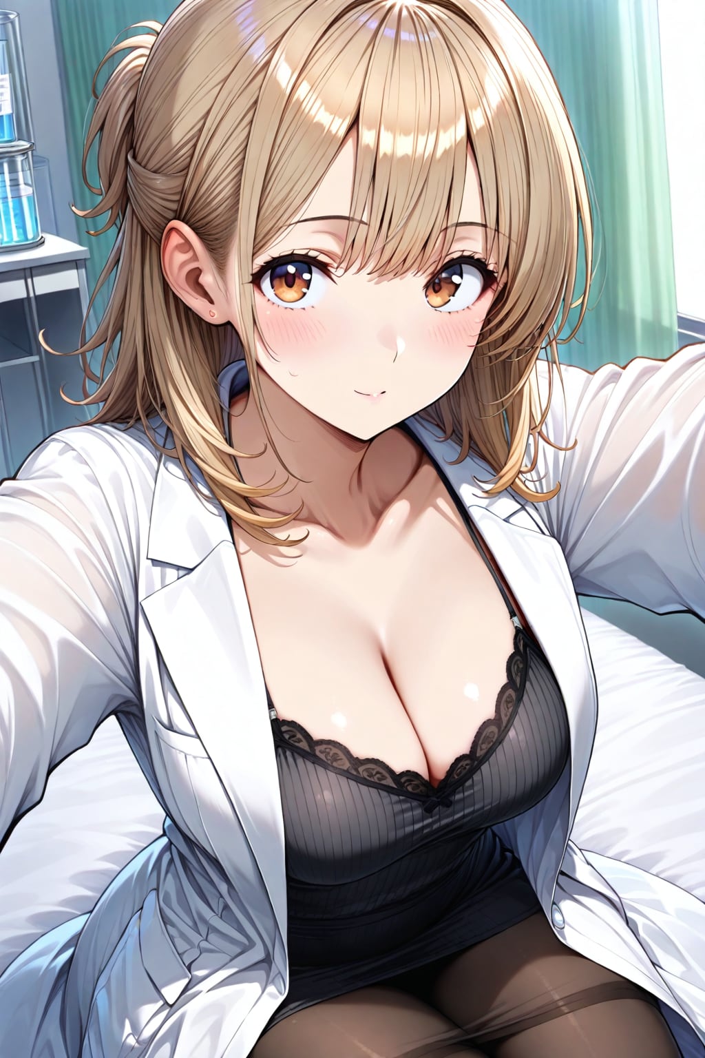 (786HQ)銀髪ちゃん茶髪ちゃん女医