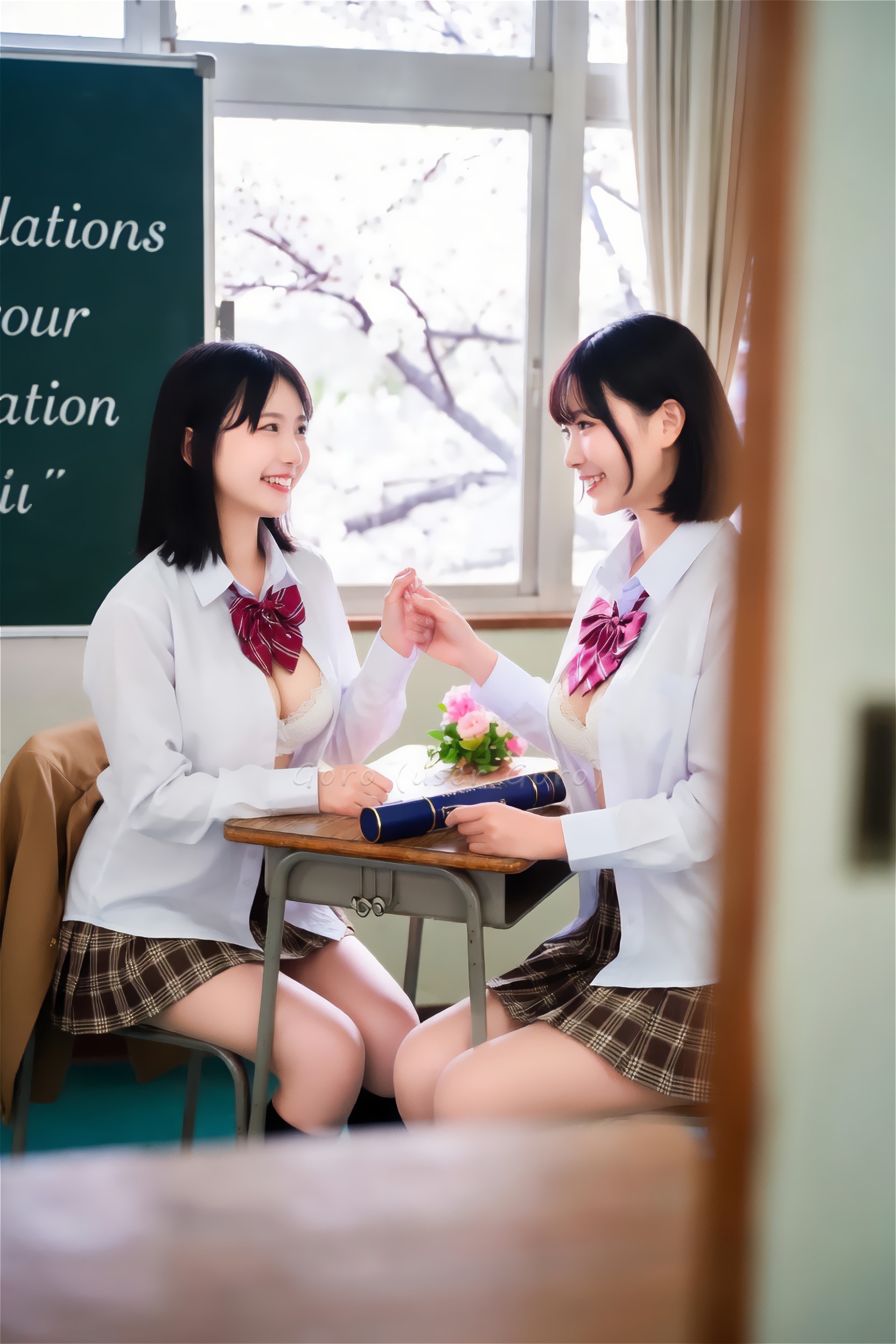 卒業式後の教室 さらに後