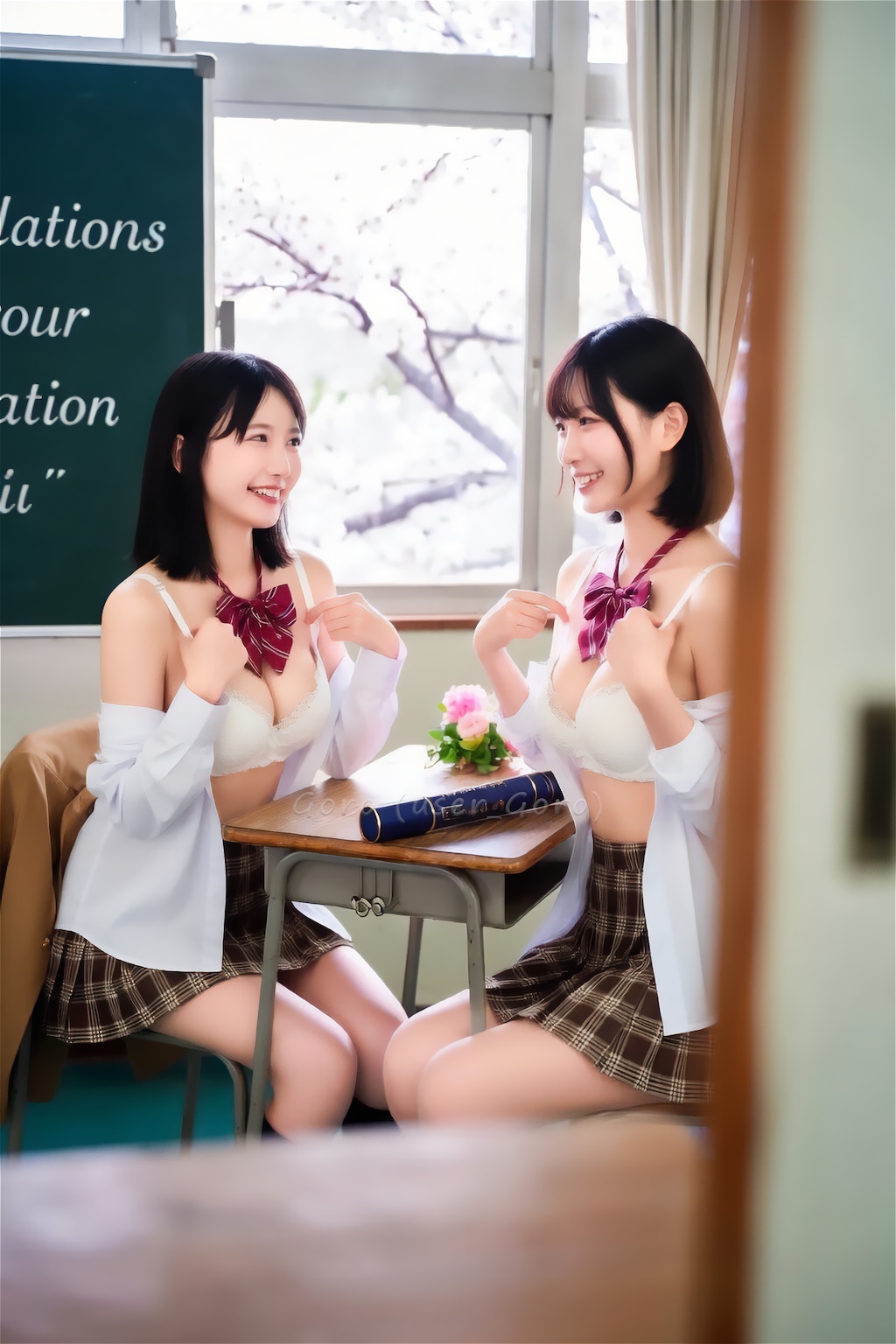 卒業式後の教室 さらに後
