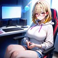 PCと金髪ちゃん 2枚目