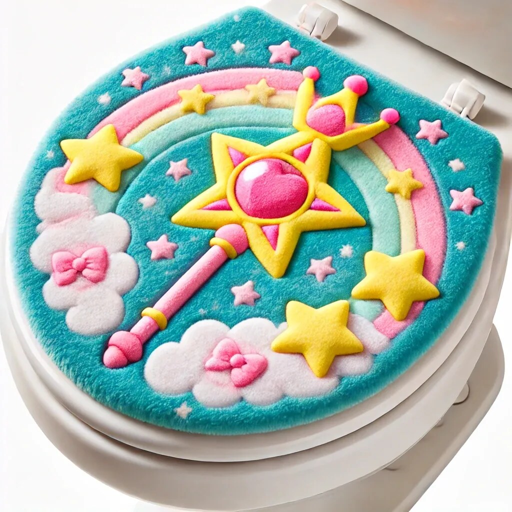 魔法ステッキのトイレふたカバー | の人気AIイラスト・グラビア