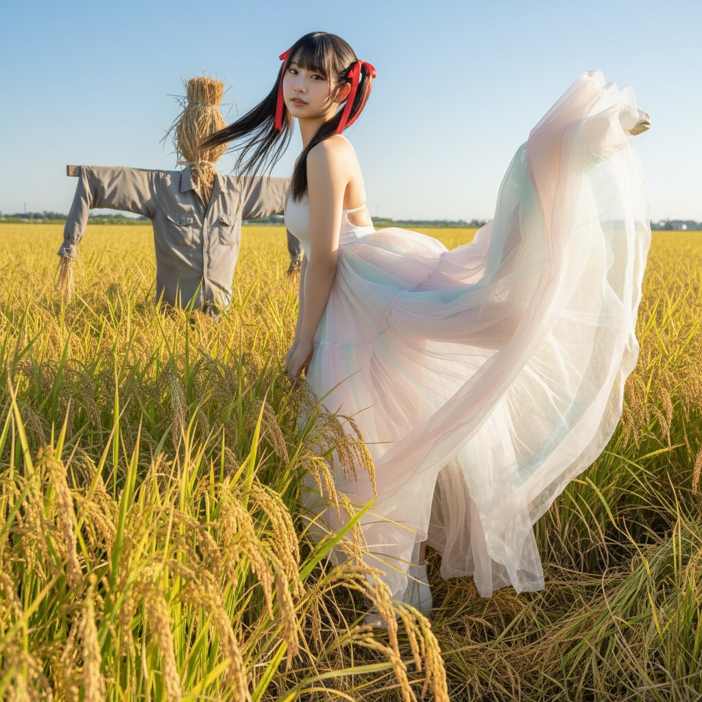 黒ツイさん。案山子