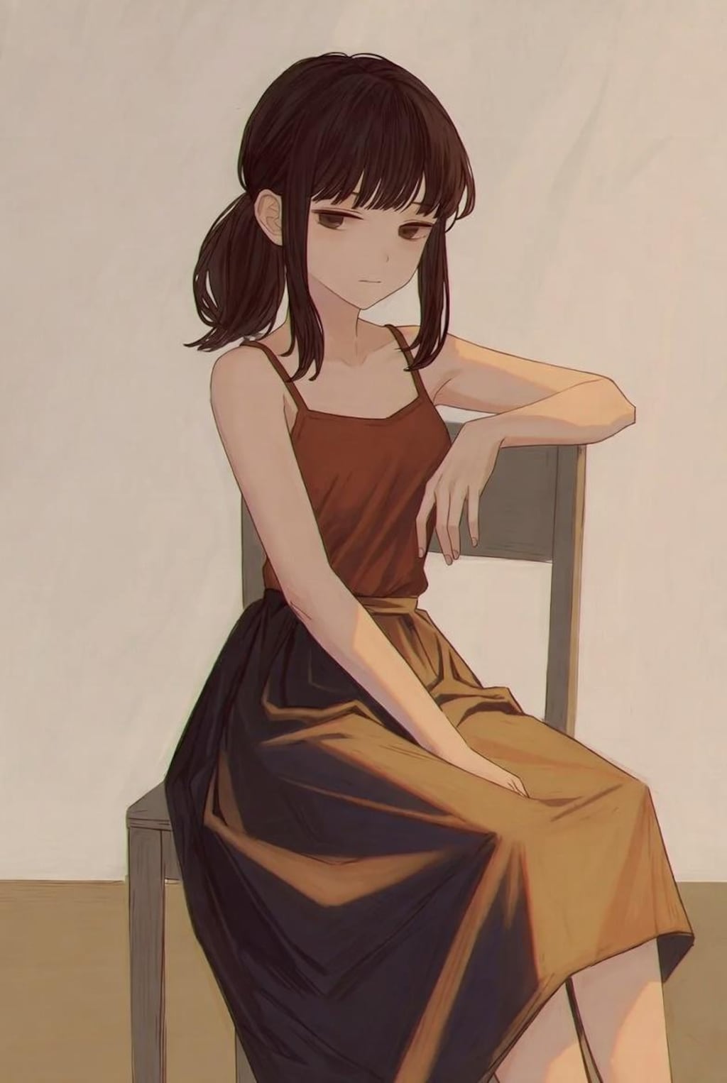 椅子に座る