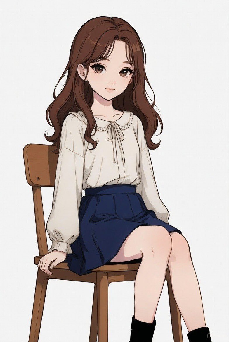 椅子に座る | の人気AIイラスト・グラビア