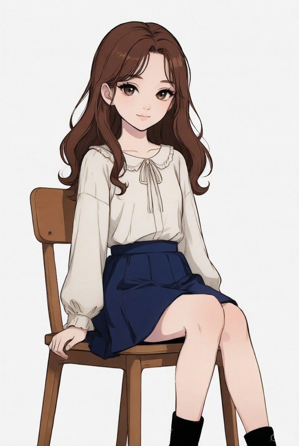 椅子に座る