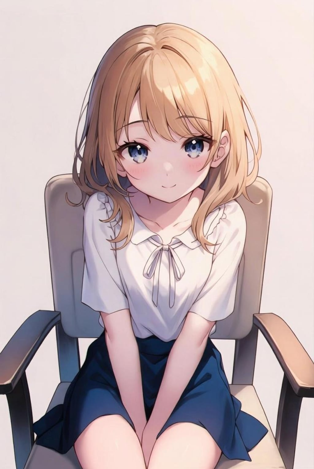 椅子に座る
